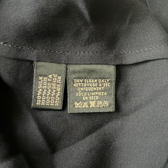 Ralph Lauren Black Label 100% Silk Blue Blouse Size 4 - Picture 7 of 7